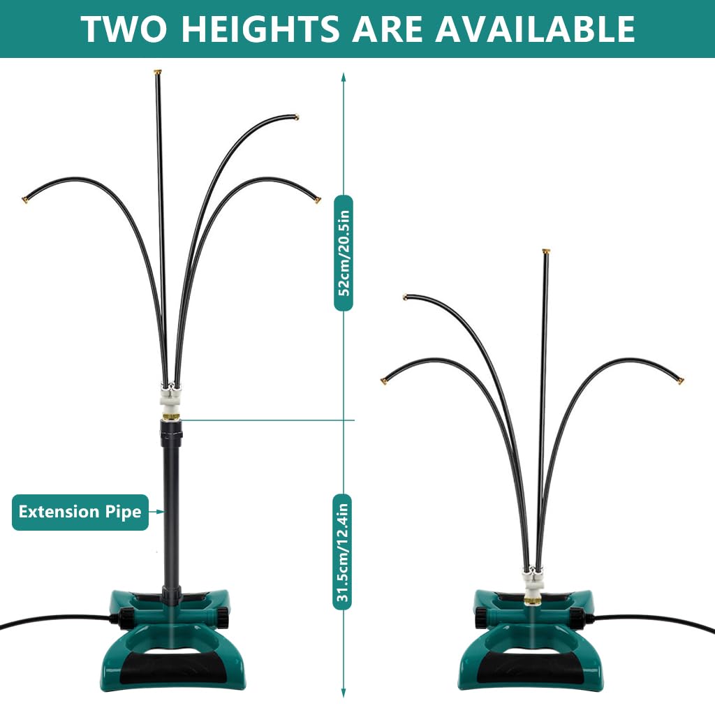 HASTHIP Misting System for Patios and Gardens with 10 m Hose and Flexible Nozzles | Outdoor Cooling