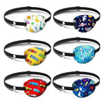 HASTHIP® 6Pcs Eye Patches for Lazy Eye Kids Fun Cartoon Lazy Eye Patch for Kids Reusable No Pressure 3D Adjustable Soft and Comfortable Elastic Strap for Left or Right Cute Girls Boys Various Patterns