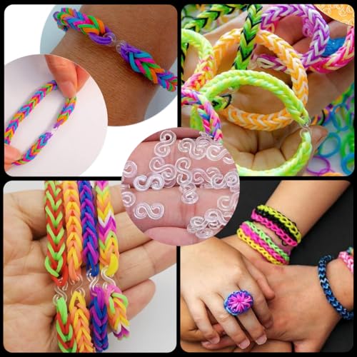 HASTHIP® Rubber Bracelet Connector Hooks 500Pcs