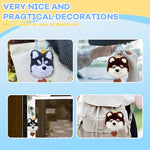 HASTHIP® DIY Punch Needle Embroidery Kit for Beginners, Cartoon Dog Bag Charm Craft Set, Handmade Keychain Accessory with Silicone Loops, Stylish DIY Gift for Backpacks and Bags