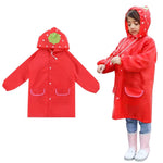 HASTHIP® Impermeable Infantil Reutilizable con Capucha para Niños y Niñas,Poncho de Lluvia de Poliéster con Bolsillos,Ligero y Colorido Apto para Niños 3 a 7 Años Escuela
