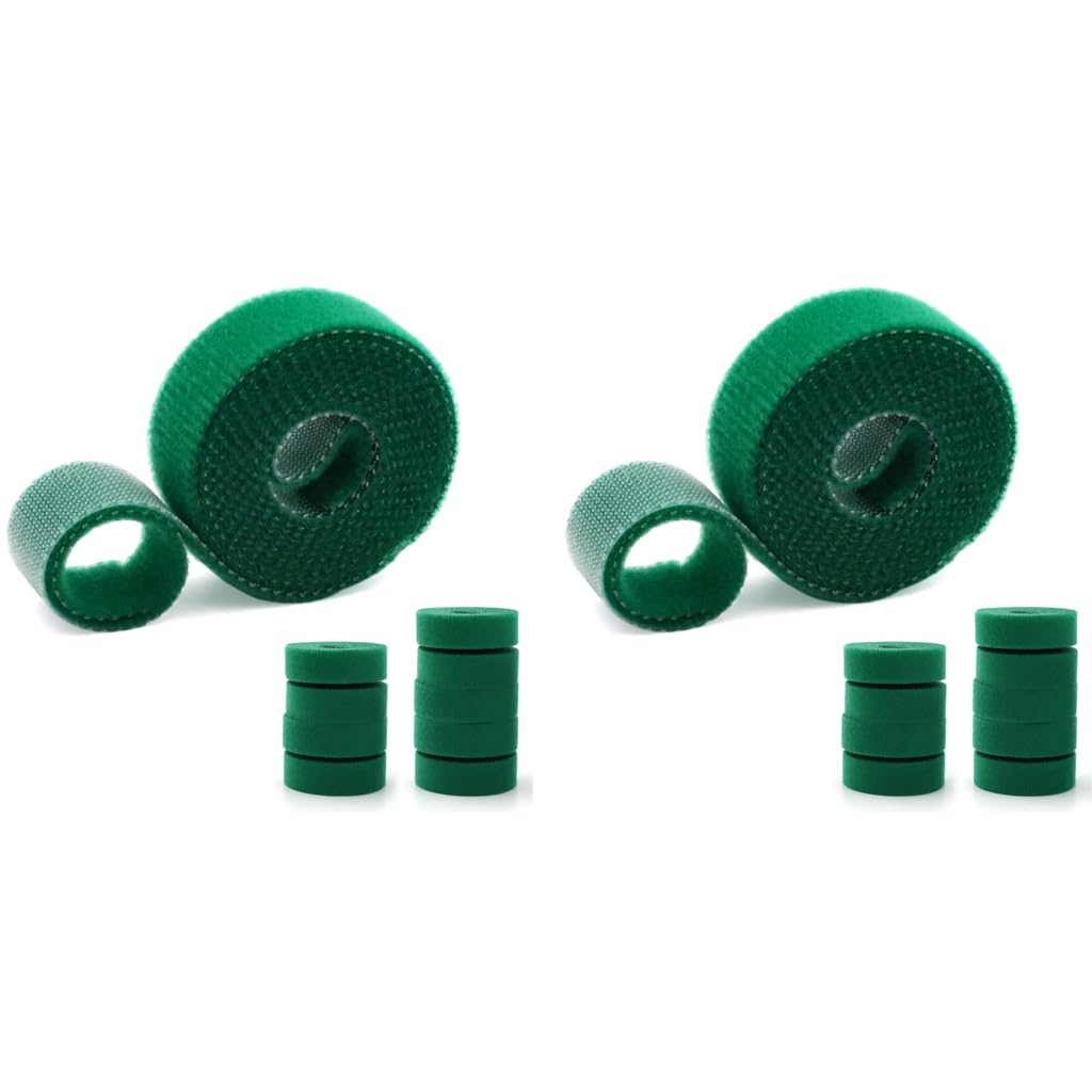 HASTHIP Plant Tie Strap for Garden Support with Hook and Loop Design 20 pcs 1 m Nylon Rolls
