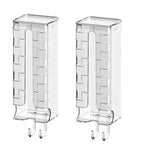 HASTHIP Wall Mount Clear Acrylic Sock and Underwear Organizer with Self Adhesive Design | Space Saving Storage Box for Lingerie and Clothes