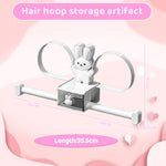 Headband Holder Stand Scrunchie Organizer, Girls Hair Accessories Organizer Storage for Headband Hairband Hair Ties, Adhesive Scrunchy Holder Scrunchie Storage