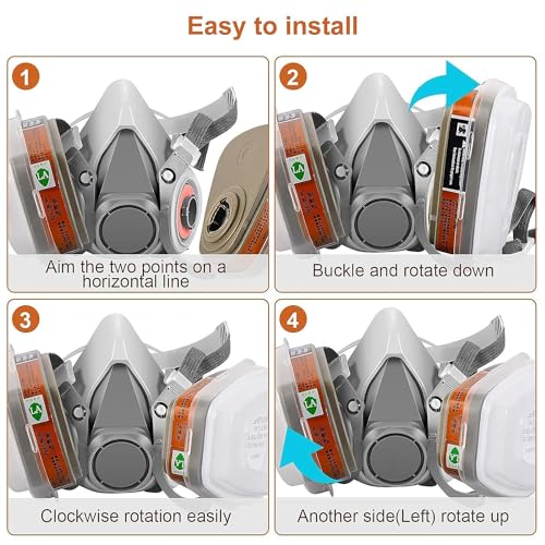 HASTHIP® sable Respirator Face Cover with Filters,