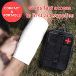 HASTHIP® First Aid Box for Medical Emergency Kit, Heavy Duty and Large Capacity Military Grade Rip-Away Ifak Pouch for Sports, Hiking, Camping, Traveling (Bag Only)
