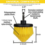 HASTHIP® 5Pcs Drill Brush Scrubber Set, Power Scrubber Brush Attachment, Multi-Function Cleaning Kit for Bathroom, Shower, Tile, Floor, Kitchen, Car Wheel, Upholstery (Drill Not Included)