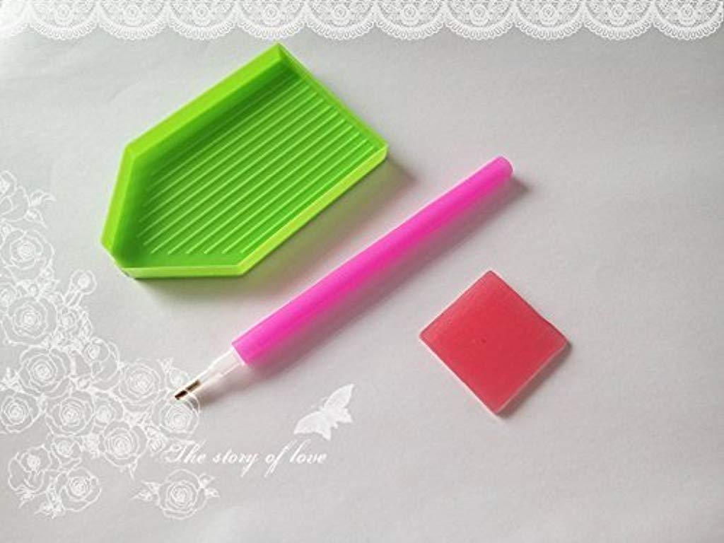 HASTHIP DIY 5D Full Drill Diamond Painting, Rhinestone Pasted Cross Stitch Blue Owl Pattern for Home Wall Decoration (Mermaid)