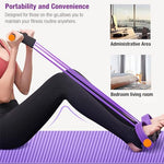 HASTHIP® 6-Tube Natural Latex Tension Rope Resistance Band Set for Workout, Home Gym & Stretching, Durable NBR Material, Non-Slip Foam Pedals & Handles, Portable Fitness Equipment for Men & Women