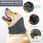 HASTHIP® Dog Ear Muffs, Breathable Pet Headgear, Outdoor Dust Dog Hoodie Head Cover, Four Season Universal Dog Ear Protection Cover Dog Hat Headgear Soothing Ear Protector Muff (Head Circle: 35-48cm)