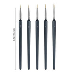 HASTHIP Painting Brushes Set for Acrylic Watercolour and Oil | 5 PCS with Easy Grip Handles
