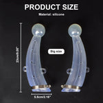 HASTHIP Cow Horn Protector with Adjustable Metal Fastener 2.1 x 9 in Silicone Pair | Anti Fight Guard for Cattle