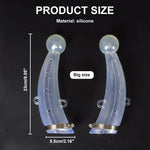 HASTHIP® 1 Pair Cow Horn Protector Large Silicone Cow Horn Protector Anti-Fight Cow Horn Guard Anti-lost Cow Horn Protector with Adjustable Metal Fastener, 2.1 inches x 9 Inches