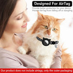 HASTHIP® Black Cat Collar, Cat Collar with Silicone Airtag
