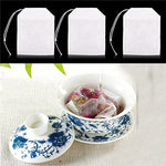 HASTHIP Tea Bags for Loose Leaf Tea featuring Drawstring Closure and 100 pcs 5.5x7cm | Non Woven Filter Bags