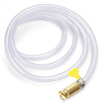 HASTHIP® Shaker Siphon Hose for Fuel Transfer Pump 1/2'' Copper Valve Syphon Hose Gas Siphon Pump for Gasoline, Oil, Diesel, Water, Liquid Self Priming Shaker Siphon Hand Pump Tube (6.6 feet)