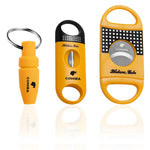 HASTHIP Cigar Cutter Set for All Cigar Sizes with 23mm V Cutter and 8mm Punch | Stainless Steel Gift