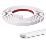 HASTHIP Peel and Stick Wall Molding for Mirror Frames and Ceilings 10Ft White Vinyl Strip featuring Self Adhesive Waterproof Design