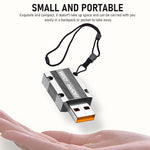 USB C to USB A OTG Adapter Type C to USB Adapter USB 3.1 Adapter Support Data Transfer & Max 120W Fast Charging Zinc Alloy
