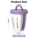 HASTHIP Salad Cup for Fresh Snacks with 20oz Airtight Leak Proof Lid and Built In Strainer | BPA Free Reusable Fruit Container