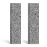 HASTHIP® 2PC Pumice Stone Scrubber, Pumice Stone for Foot Scrub Remove Toilet Bowl Hard Water Rings, Calcium Buildup and Rust Suitable for Cleaning Toilet, Bathroom, Kitchen Sink, Grill(Gray
