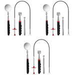 HASTHIP Magnetic Pick Up Tools Set for Automotive and Home Use featuring 24 in Flexible Grabber | Includes 12PCS Telescopic Mirror and Pocket Magnetic Sticks