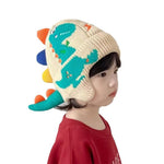 HASTHIP® Kids Boys Girls Dinosaur Winter Knit Hat Baby Toddler Thick Scarf Earflap Hood Scarves Skull Caps