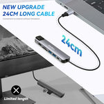 HASTHIP® USB C Hub with Ethernet RJ45 7 in 1 USB Type C Hub with 4K HDMI Converter, PD 87W Charging Por