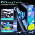 HASTHIP® Compatible with iPhone 16 2Pcs Privacy Screen Protectors HD Tempered Glass Screen Protectors Anti-scratch Screen Protectors with Screen Alignment Tool & Accessories Pack
