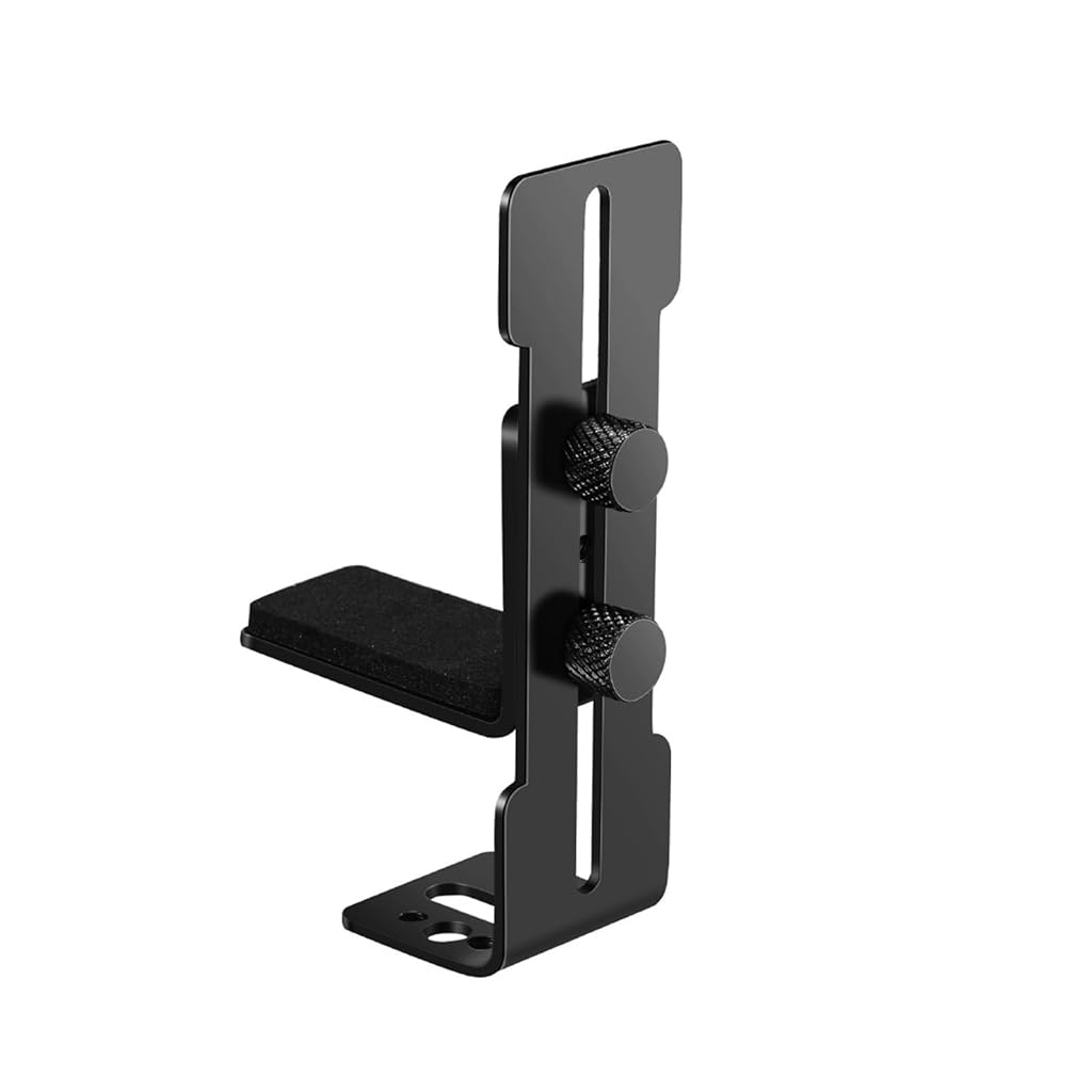 HASTHIP® Soporte GPU Ajustable, Soporte para Tarjeta Gráfica, Bracket Metálico Antihundimiento con Imán, Compatible con ATX M-ATX ITX, Brazo Deslizante Negro 74-120mm