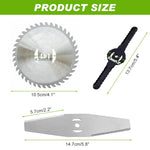HASTHIP Grass Trimmer Blade 15cm Alloy Round Cutting Head Set with Saw & Plastic Blades | Fits Most Weed Cutter Machines