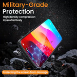 HASTHIP® Compatible with iPhone 13 2pcs HD Screen Protectors Anti-scratch Tempered Glass Screen Protector with Screen Alignment Tool & Accessories Pack