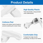 HASTHIP Window Sash Lock 4 Pc Set for Doors and Windows featuring T Handle Design | White Steel Secure Fit