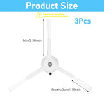 HASTHIP® 3pcs Side Brushes Replenishment Kit, Replacement Parts Compatible With Mi Robot MJST1S/Mop 2 Pro, Side Spinning Brushes Replacement Accessorie Cleaning Accessories - White