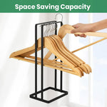 HASTHIP Stackable Hanger Storage Rack in Carbon Steel, Matte Finish, Holds Up to 100 Hangers