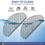 HASTHIP® 6Pcs Replenishment Kit, Replacement Parts for Ecovacs N20 Pro/N20 Robot, Vacuum Cleaner Replacement Accessories:2 Side Brushes, 2 Microfiber Cloth Mop, 2 Filter