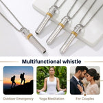 HASTHIP 528Hz Breathing Necklace with Smooth Metal Design for Mindfulness and Daily Use