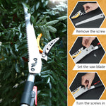 HASTHIP® Extendable Tree Pruning Trimmer5.9-9.8ft Telescopic Fruit Tree Branch Cutter with Saw Blade SK5 Heavy Duty Long Handle Tree Pruning Trimmer Gardening Tree Trimmer