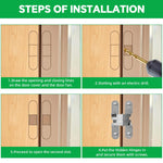 HASTHIP® 2Pcs Hidden Door Hinges for 20mm Thickness Door