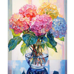 HASTHIP Diamond Painting Art Kit for Relaxing DIY Craft | 12x16 inch Hydrangea Wall Decor