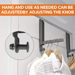 HASTHIP Folding Wall Hanging Bar for Clothes and Towels featuring Dual Install Design | Aluminum Alloy Space Saver