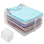 HASTHIP® 10 Pcs Stackable Shirt Divider Boards for Wardrobe Closet Organizer 33x26cm Clothes Folding Organizer for Neatly Folded T-Shirts, Polos & Button-Ups Drawer Shelf Laundry Storage