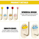 HASTHIP Wall Hooks for Hair Accessories with Strong Self Adhesive | 4PCS L Shaped Set