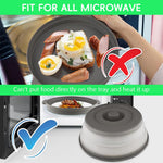 HASTHIP Microwave Plate Cover for Heating with 10.6 in Collapsible Lid and Steam Vent | Grey