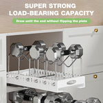 HASTHIP Pull Out Cabinet Dish Dry Rack for Kitchen Storage with 6 Stainless Steel Rackets | 16.5 in Space Saving Organizer