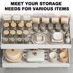 HASTHIP Under Sink Organizer for Kitchen and Bathroom featuring 12.5–20 in Adjustable Width | Smooth Gliding Carbon Steel Drawer