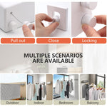 HASTHIP Wall Clothesline for Indoor and Outdoor Use with 4.6 Yard Dual Row Stainless Steel Rope | Retractable Metal Aluminum Housing