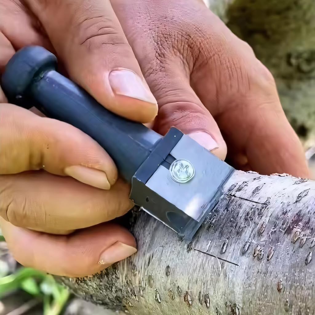 HASTHIP Gardening Grafting Cutter for Fruit Trees with Dual U-Cut Blade and Ergonomic Handle