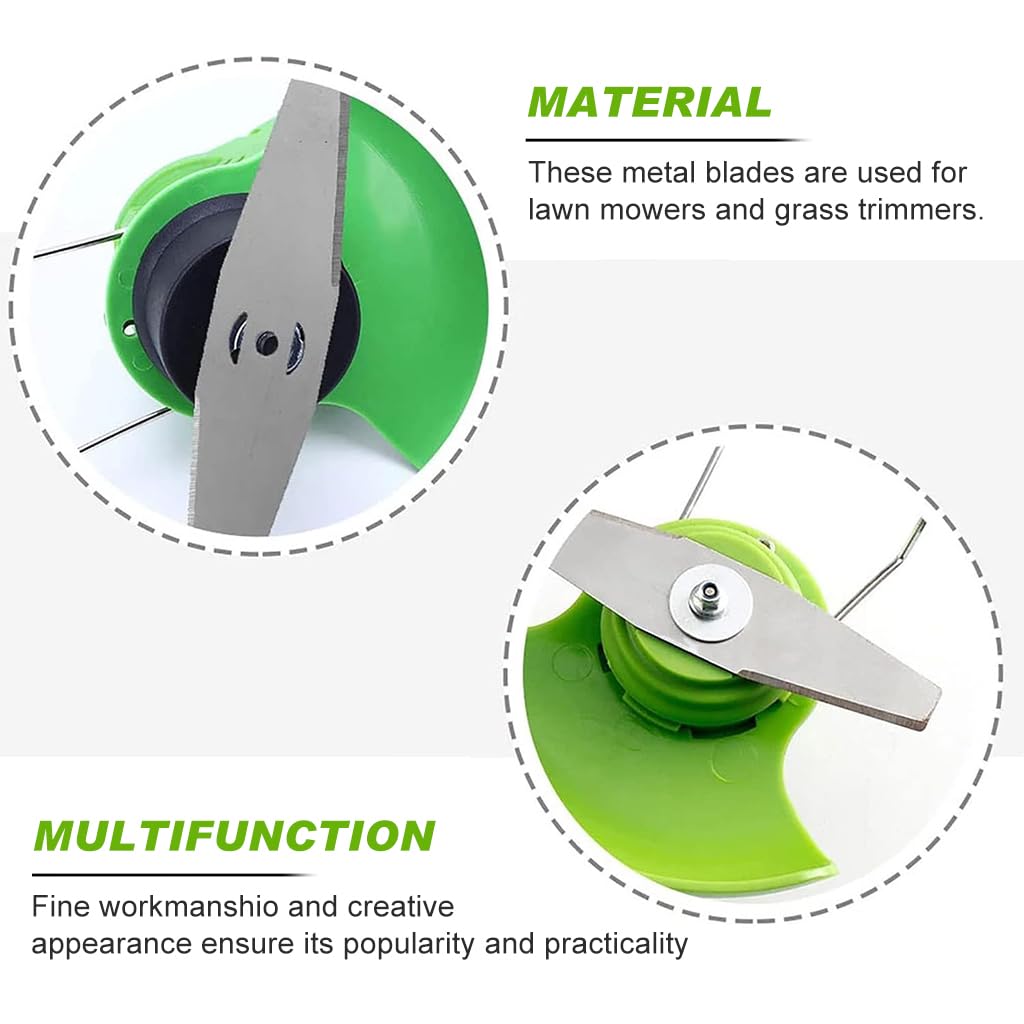 HASTHIP Grass Trimmer Blade Replacement for Lawn Cutting with 15CM Alloy Head and 14PCS Saw Blades | Includes 5PCS Plastic Blades