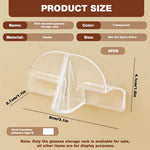 HASTHIP Sunglasses Organizer for Wall Mounted Storage with 4 Clear Racks | Self Adhesive Holder
